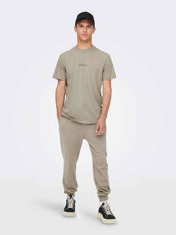 Only & Sons Tapered Broek 'TOM' in Grijs