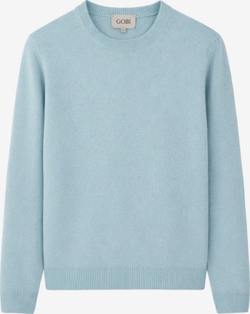 GOBI Cashmere Neulepaita 'Women's Essential Cashmere Crewneck Sweater' värissä sininen: etupuoli