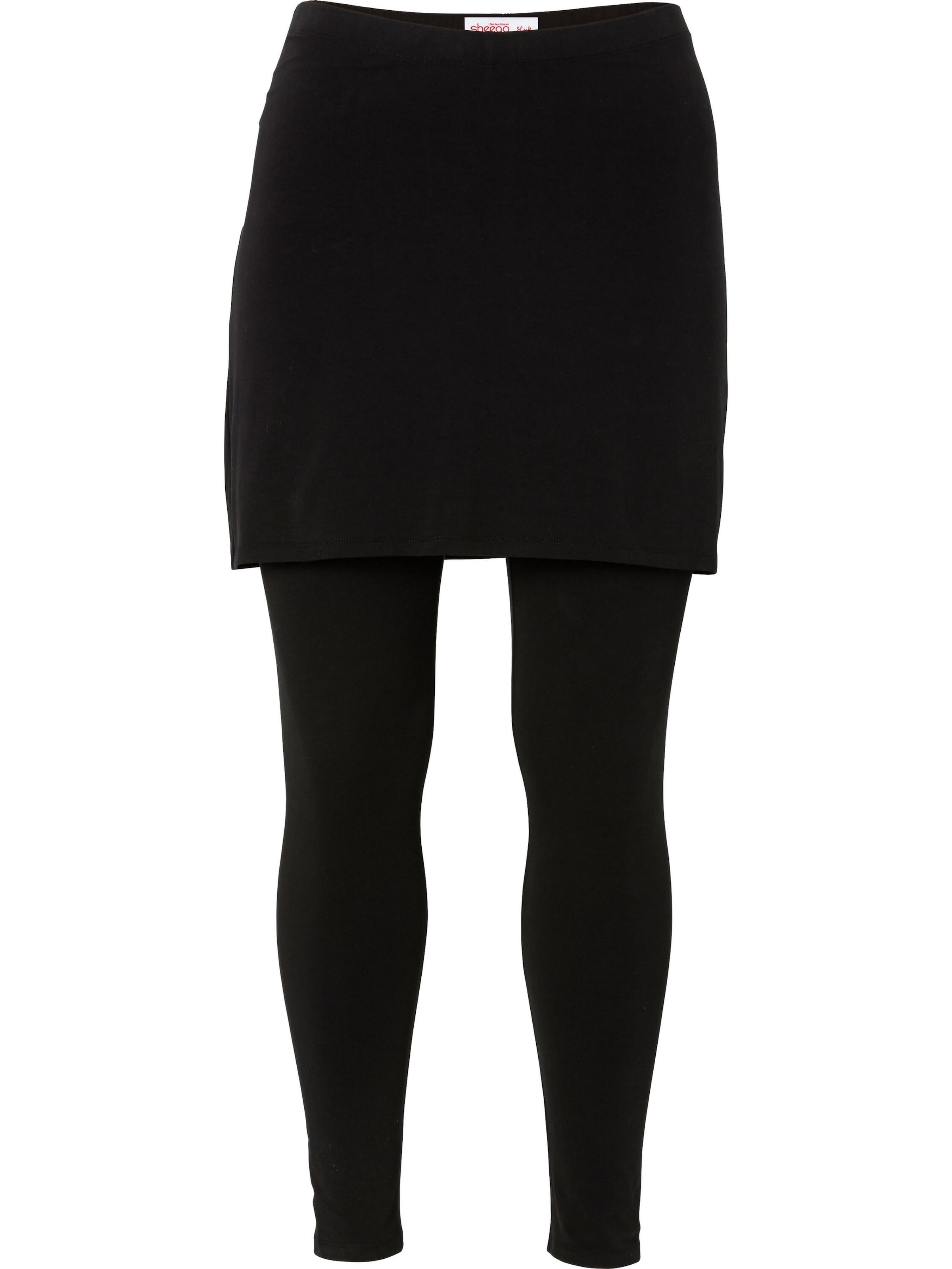 sheego by Joe Browns Skinny Legginsy w kolorze czarny: przód