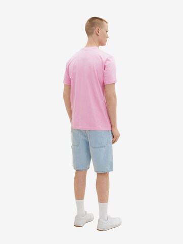TOM TAILOR DENIM T-Shirt in Pink