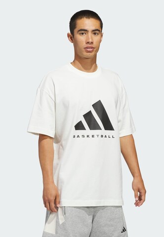 T-Shirt fonctionnel ADIDAS PERFORMANCE en blanc : devant