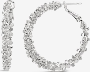 ARS-ARGENTI Ohrringe 'RICH B*TCH HOOPS' in Silber: Vorderseite