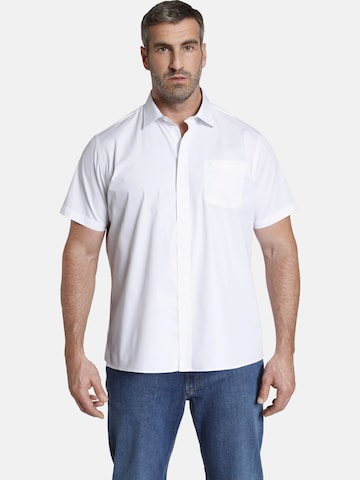 Jan Vanderstorm Comfort fit Button Up Shirt 'Meino' in White