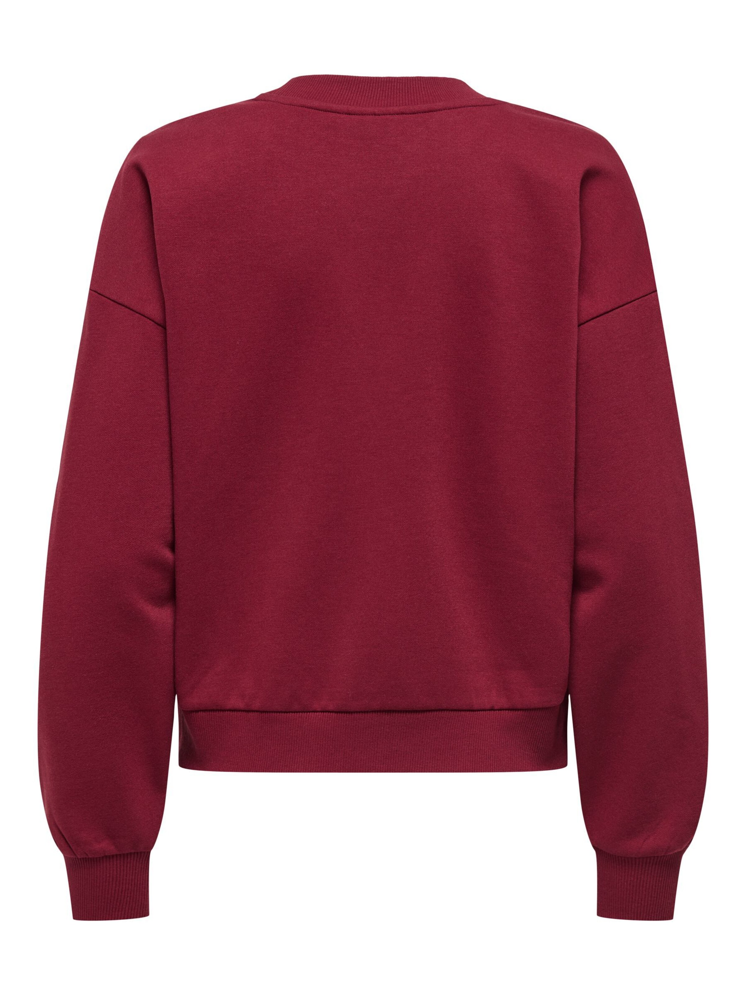 ONLY Sweatshirt 'ONLJo' i rød