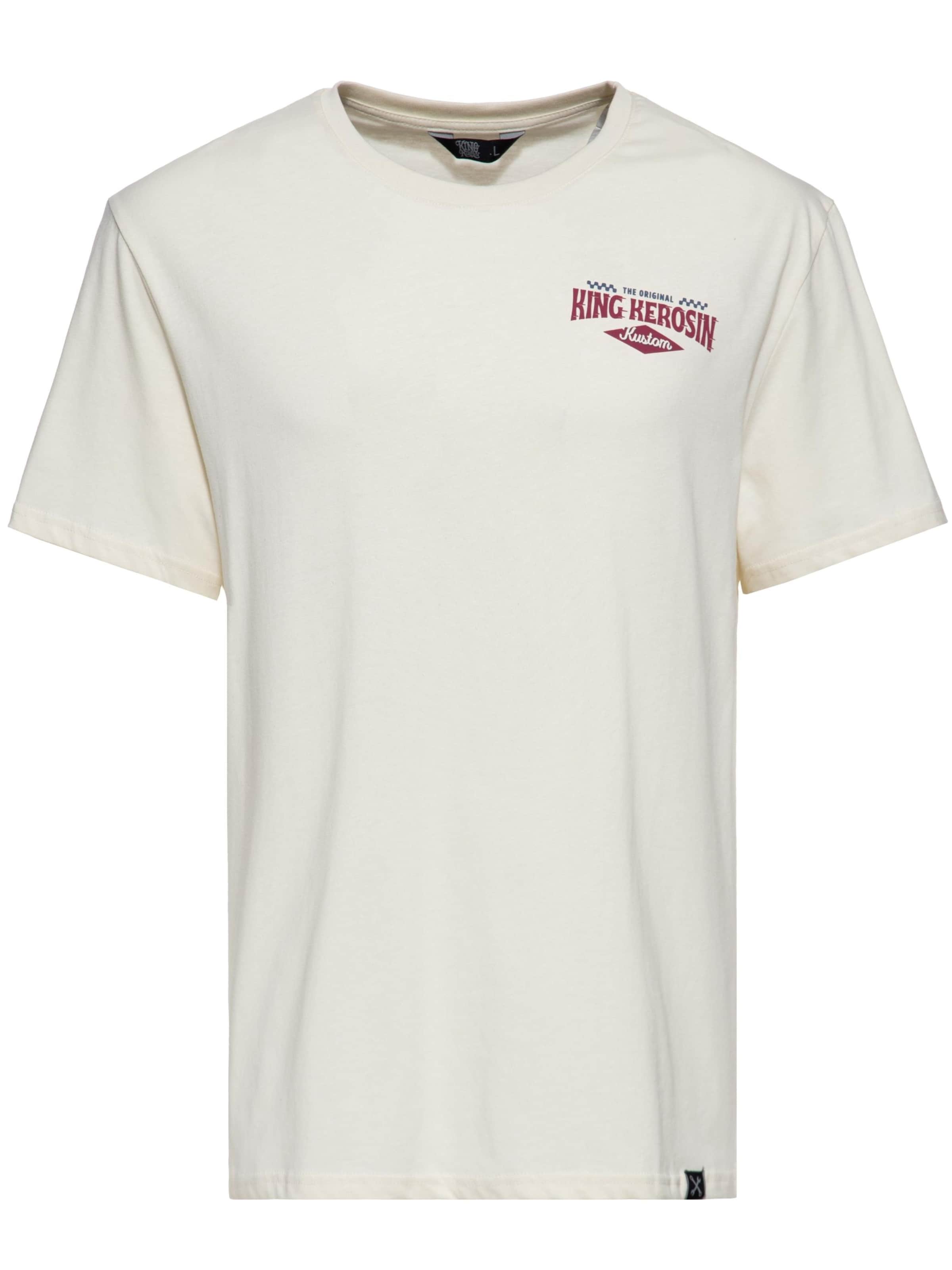 King Kerosin Shirt 'Hot Rod Service & Repairs' in White: front