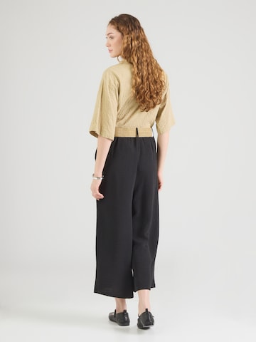 Hailys Široký strih Plisované nohavice 'Li44ora' - Čierna