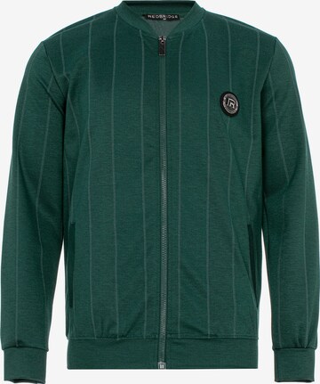 Redbridge Zip-Up Hoodie 'Worcester' in Green: front