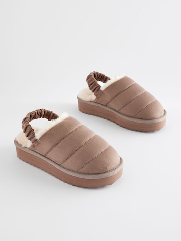 Pantoufle Next en marron