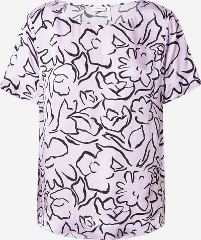 s.Oliver BLACK LABEL Blouse in de kleur Pastellila / Zwart, Productweergave