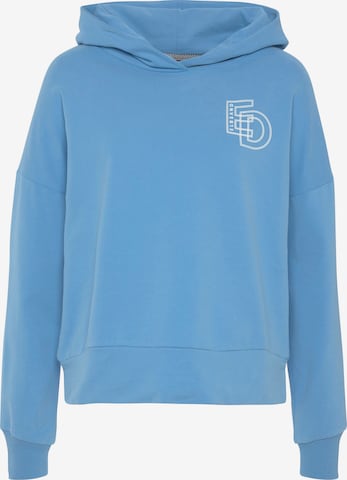 Sweat-shirt Elbsand en bleu : devant