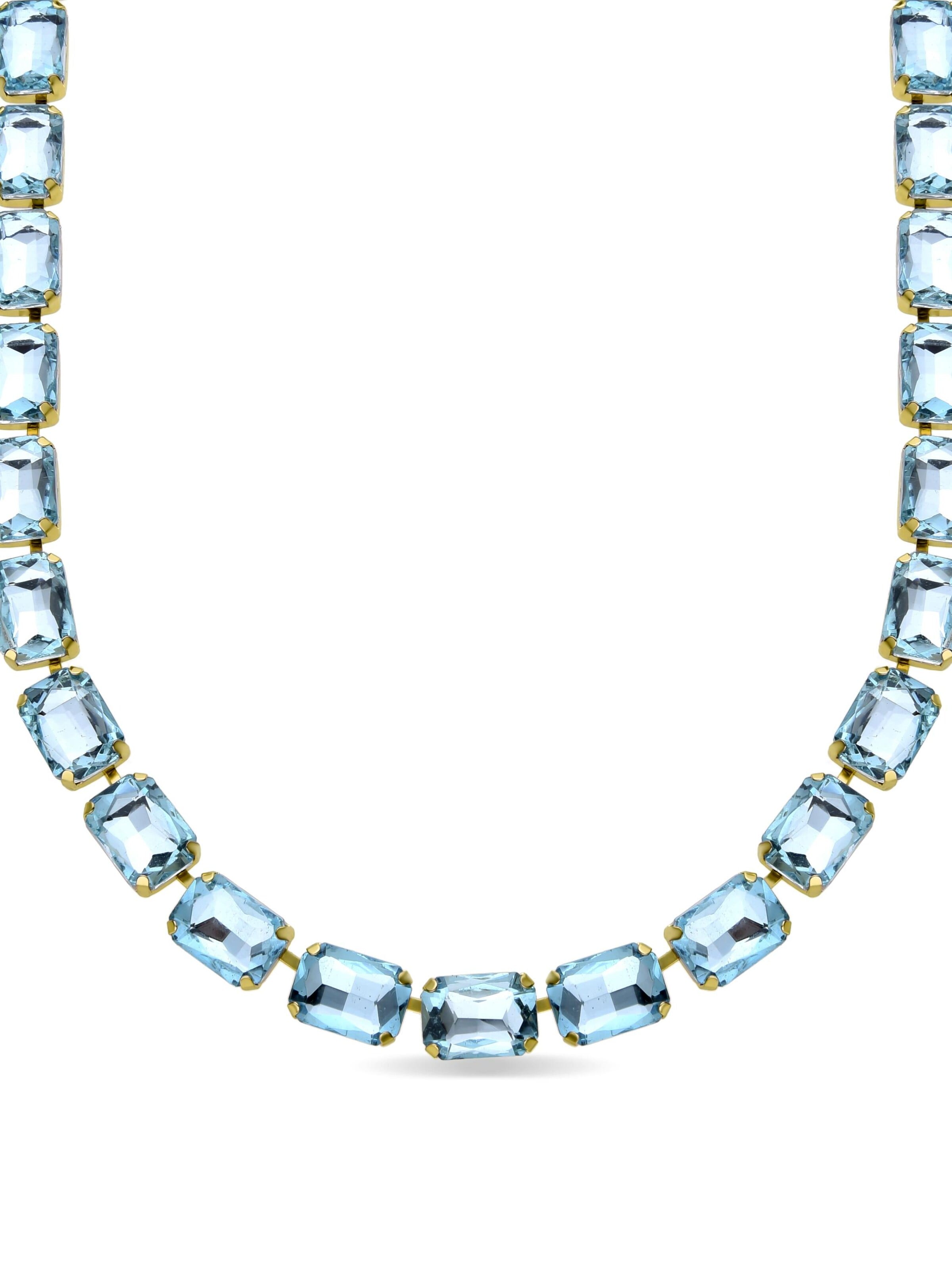 Luxenter - Colar 'Ankek' em azul: frente