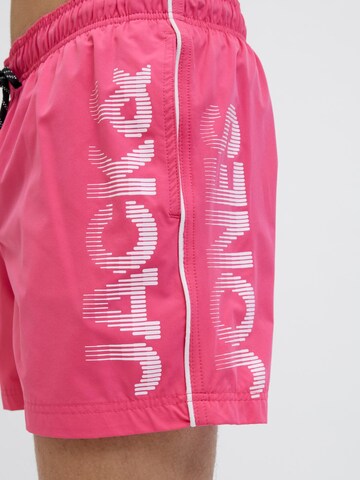 JACK & JONES Zwemshorts 'JPSTMaui' in Roze