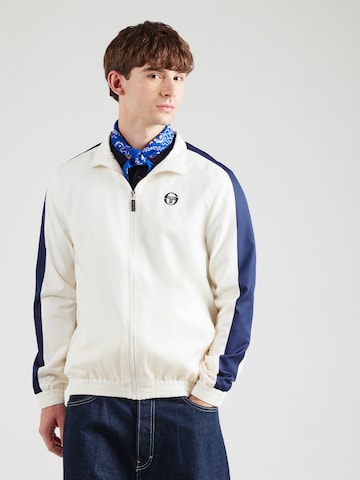 Sergio Tacchini Φθινοπωρινό και ανοιξιάτικο μπουφάν 'CARLO' σε λευκό: μπροστά