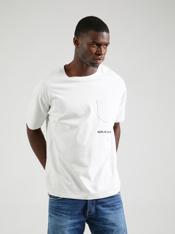 T-Shirt REPLAY en gris : devant