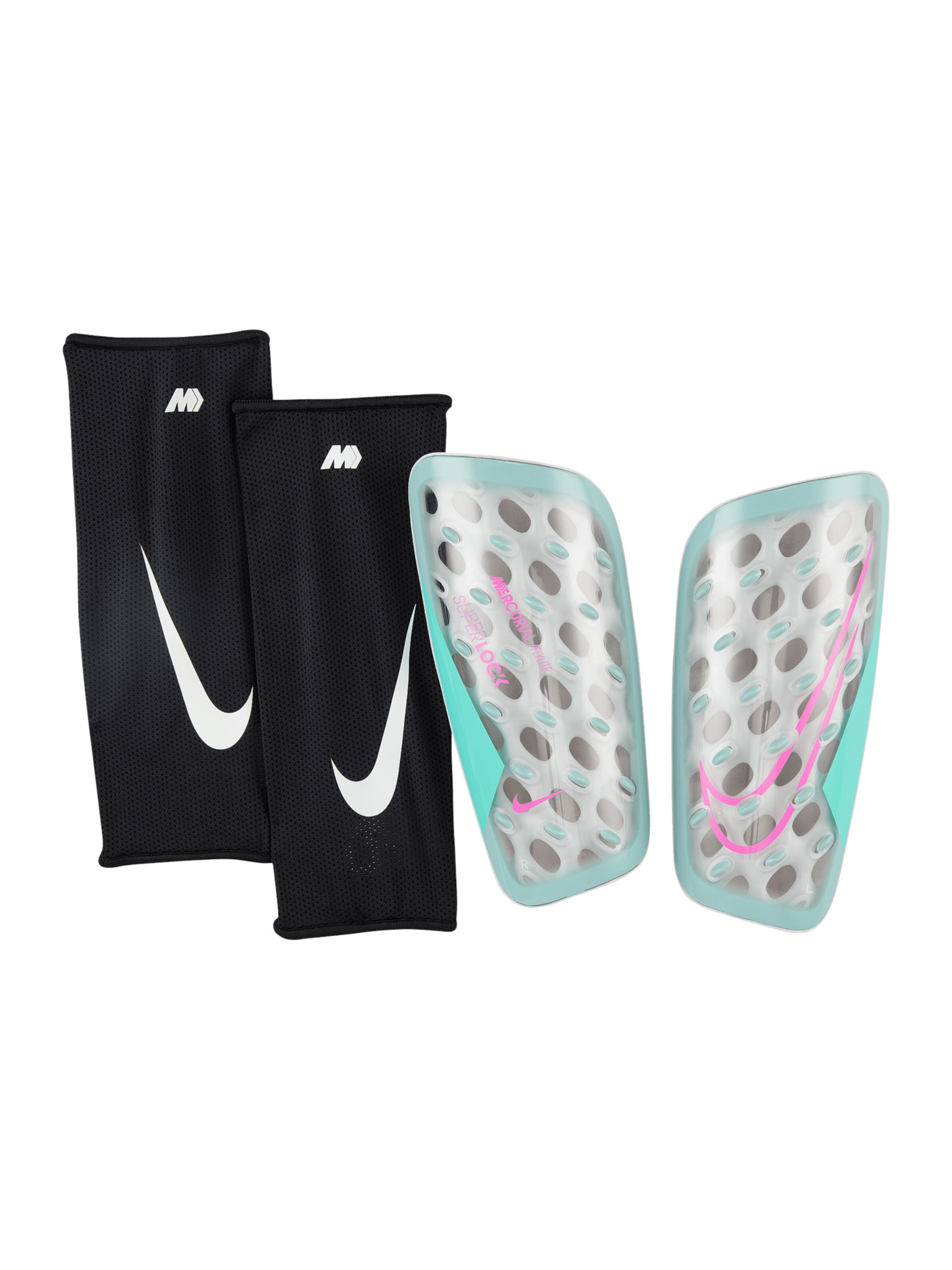 NIKE Schienbeinschoner 'Swoosh' in Blau: Vorderseite