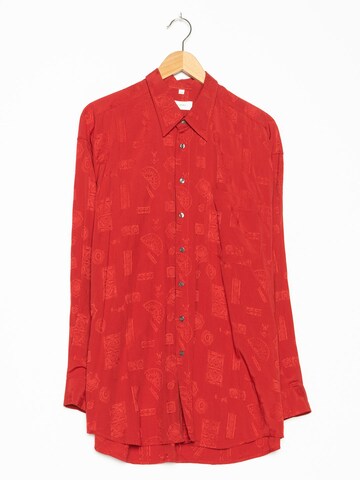 Canda Button Up Shirt in XXL in Red: front