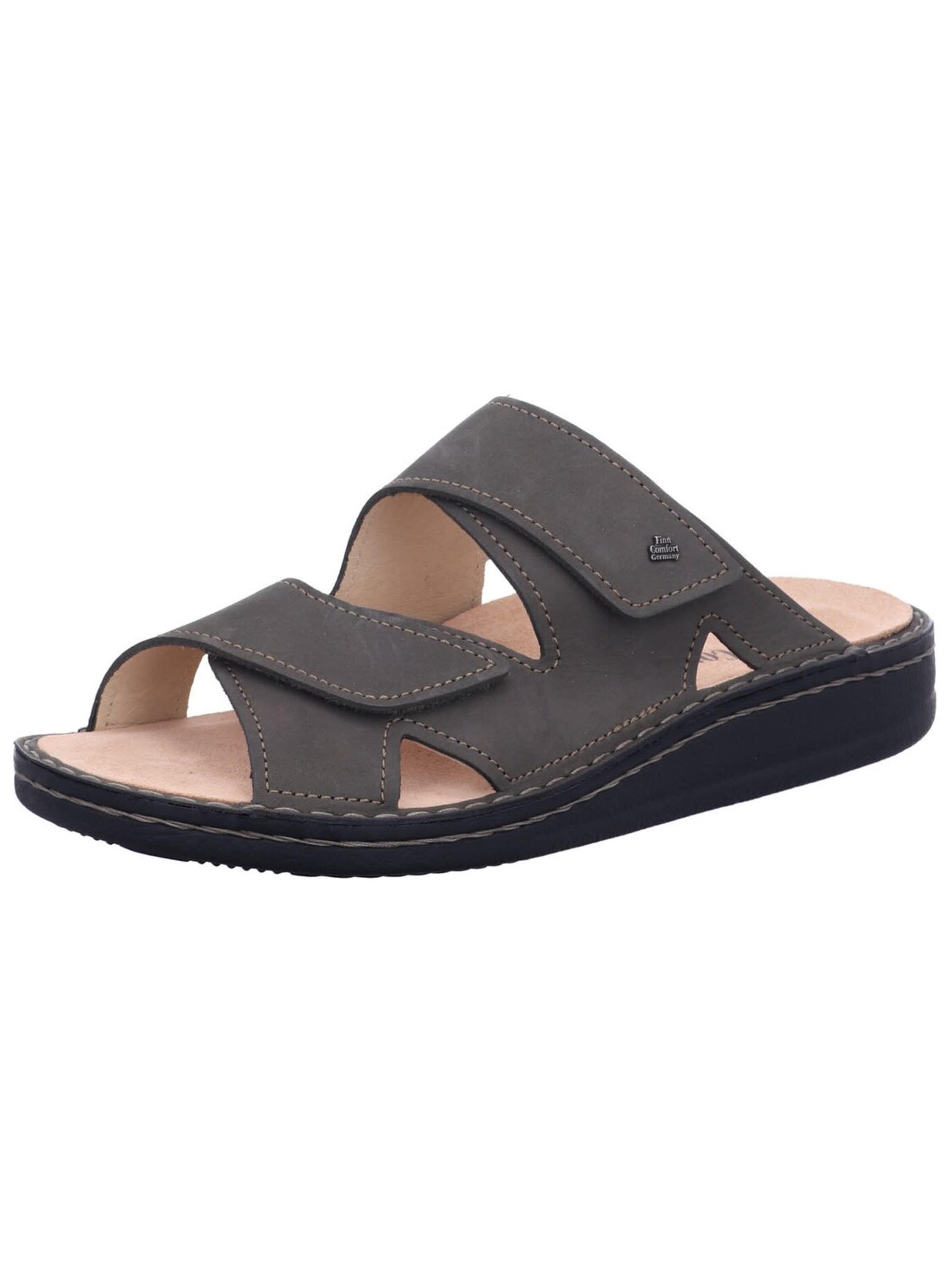 Zoccoletto 'Pantolette Herren 81529 711265 Echtleder in grau' di Finn Comfort in grigio: frontale