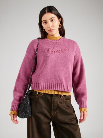Pullover di GUESS Originals in lilla: frontale