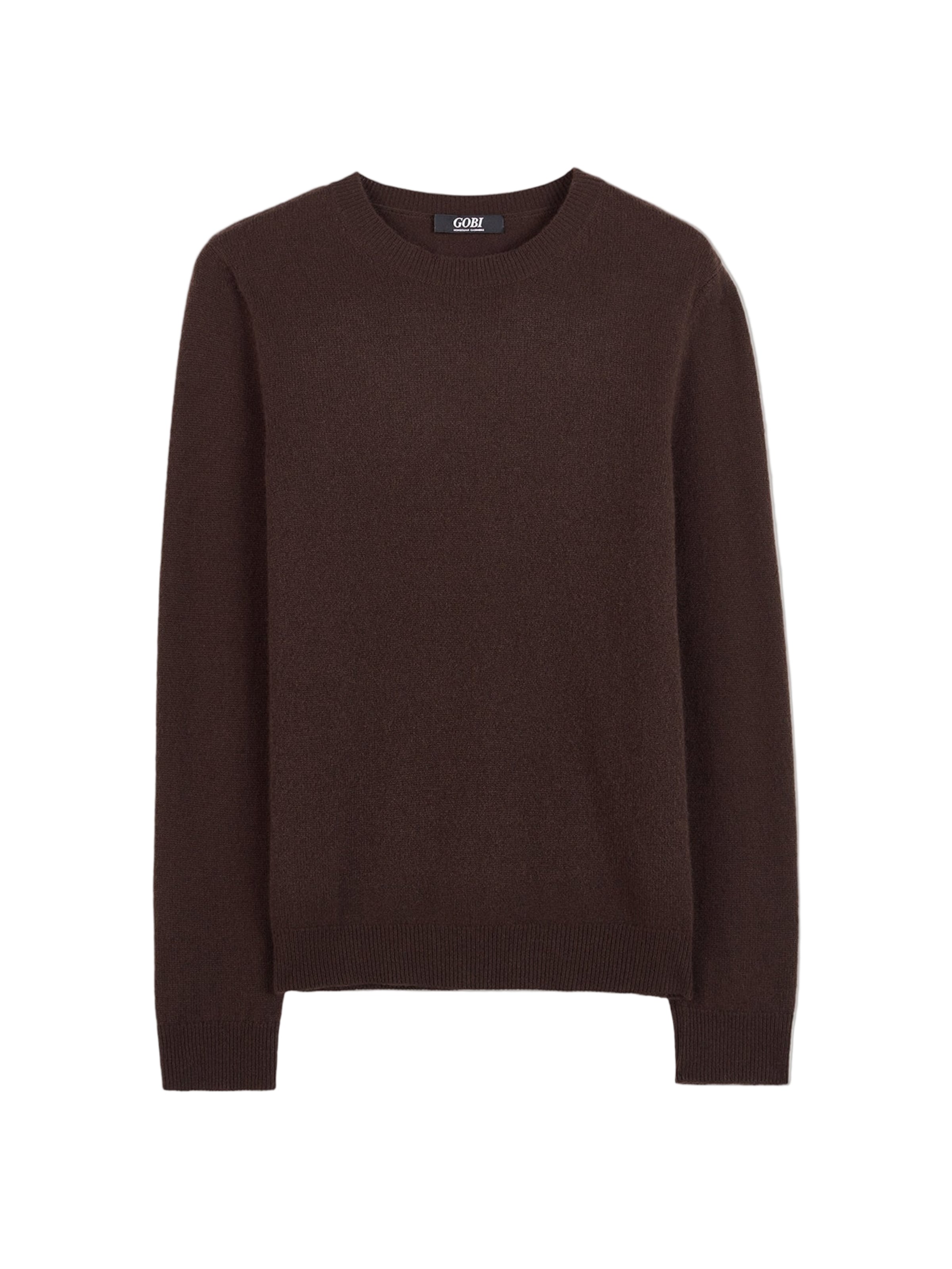 GOBI Cashmere Sweater '€ 99 Cashmere Hat & Sweater Set' in Brown: front