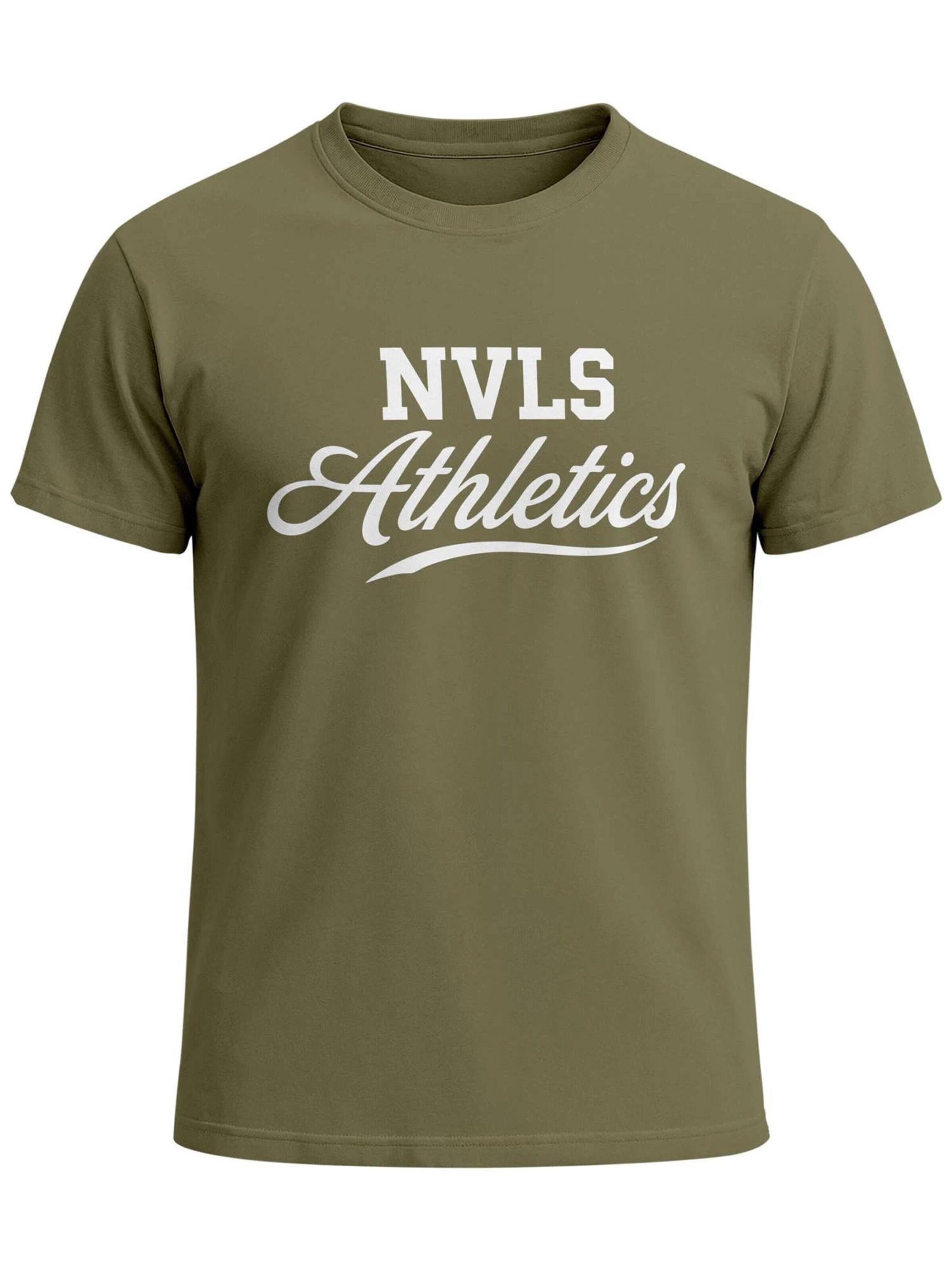 Neverless Shirt 'NVLS Athletics' in Green