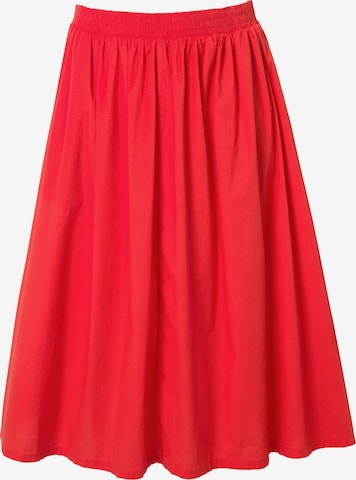 Ulla Popken Rok in Rood: voorkant
