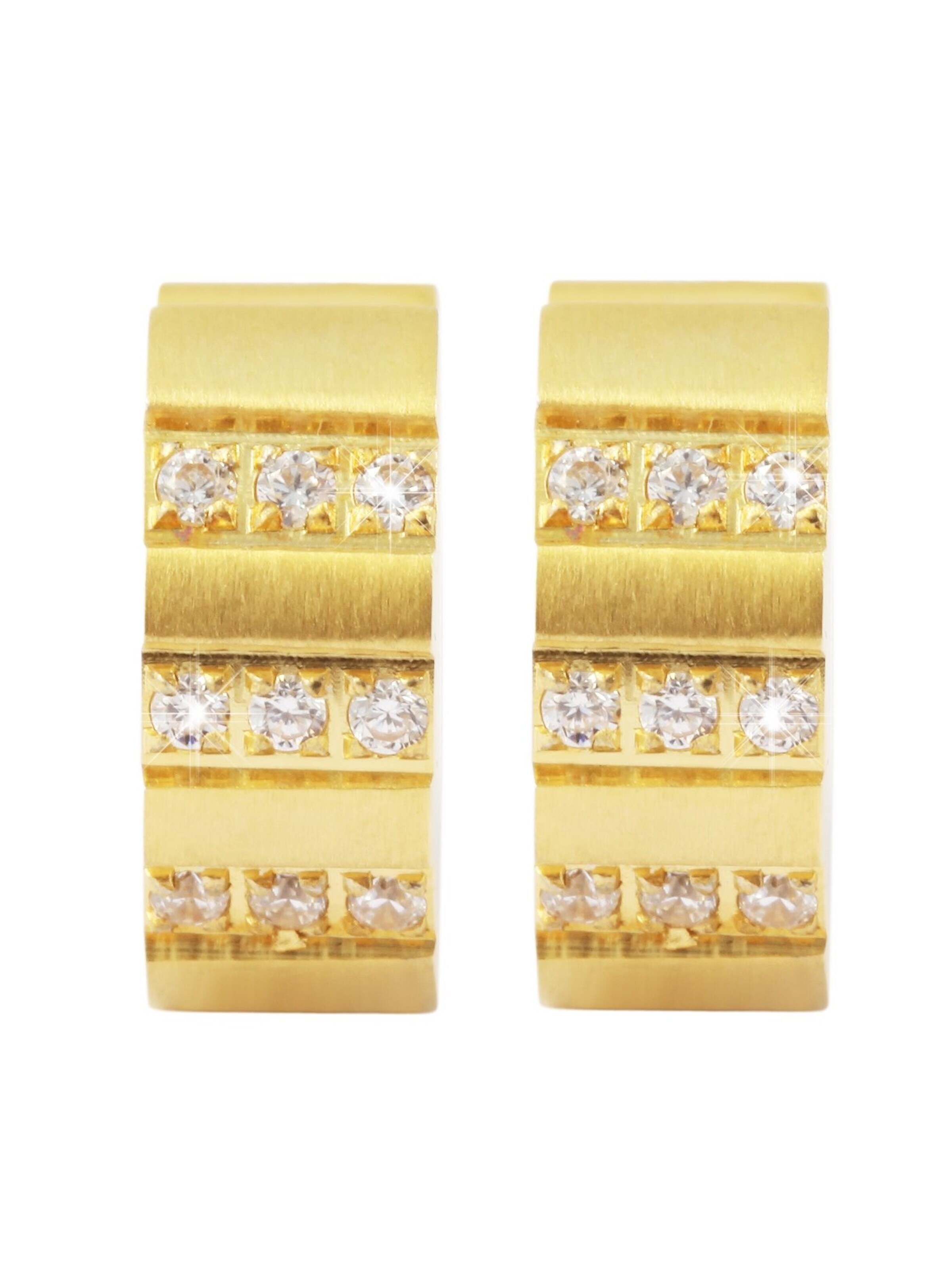 Akzent Ohrringe 'Indira, langlebig'‌‌‌‌ in Gold