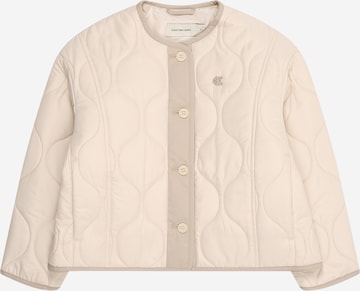 smėlio Calvin Klein Jeans Demisezoninė striukė: priekis