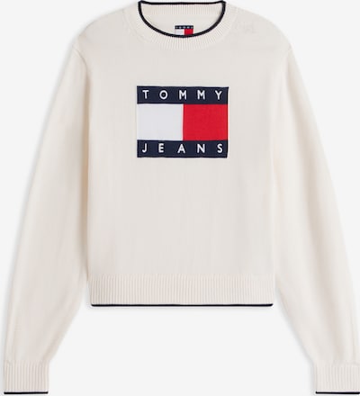 Megztinis iš Tommy Jeans, spalva – tamsiai mėlyna jūros spalva / raudona / balta / vilnos balta, Prekių apžvalga