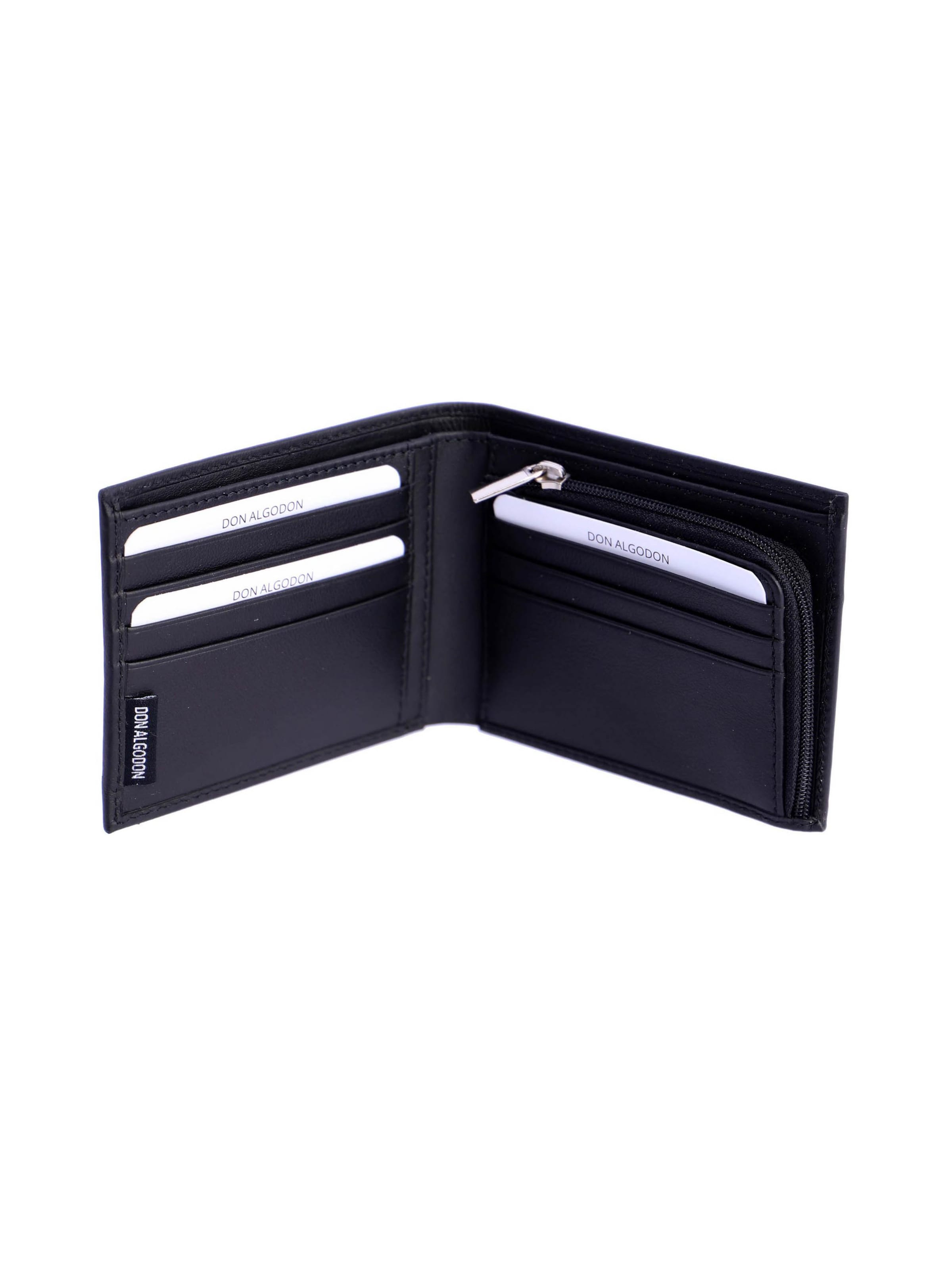 Don Algodon - Cartera 'Cartera para hombre Lorenzo de piel con protección RFID' en negro