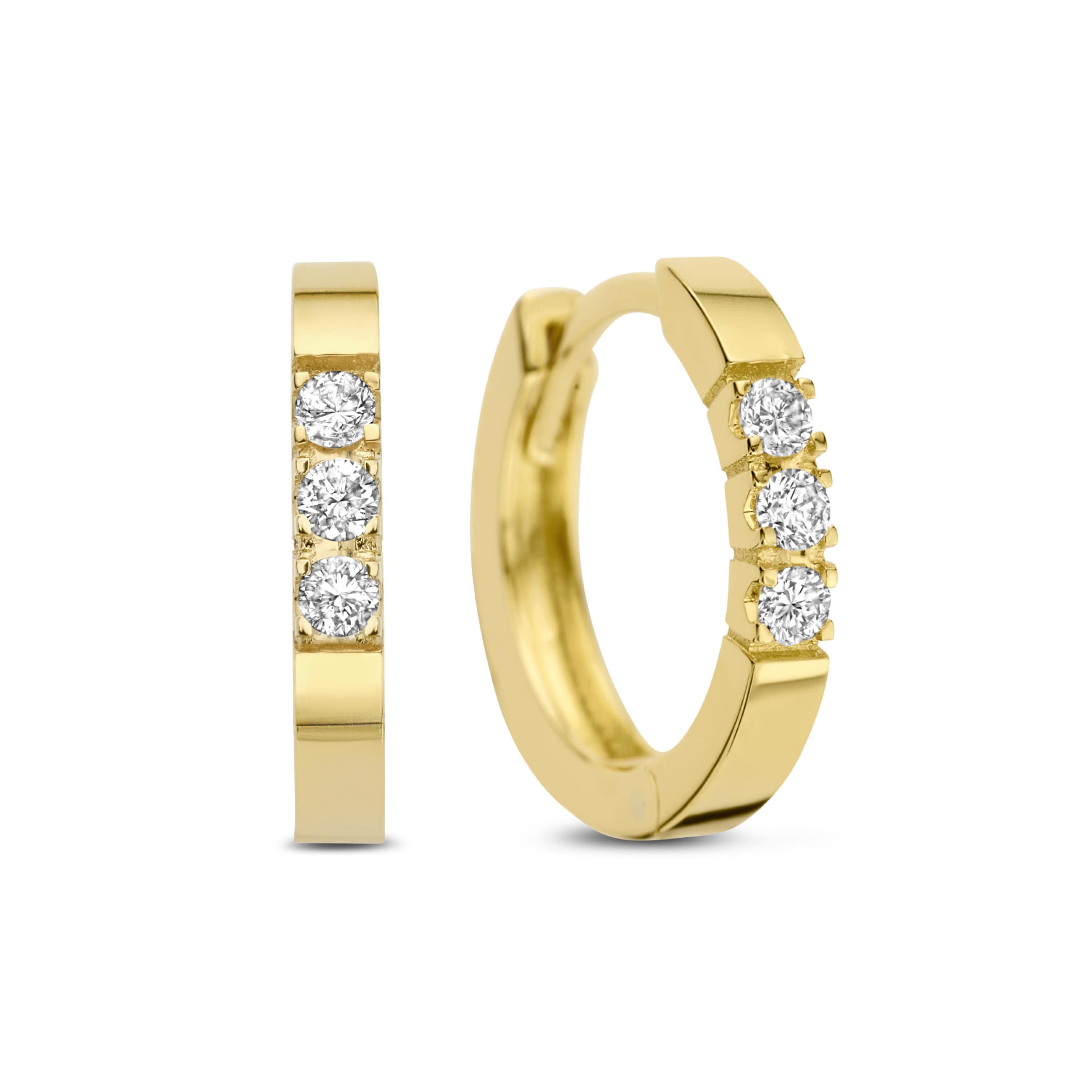 Isabel Bernard Earrings in Gold: front