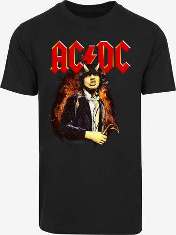 F4NT4STIC Shirt 'ACDC Angus Highway To Hell' in Zwart: voorkant