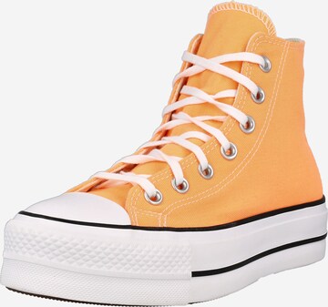 CONVERSE Sneakers hoog 'Chuck Taylor All Star Lift' in Oranje: voorkant