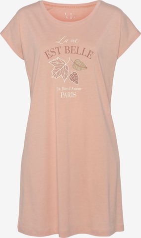 VIVANCE Schlafshirt in Orange: Vorderseite
