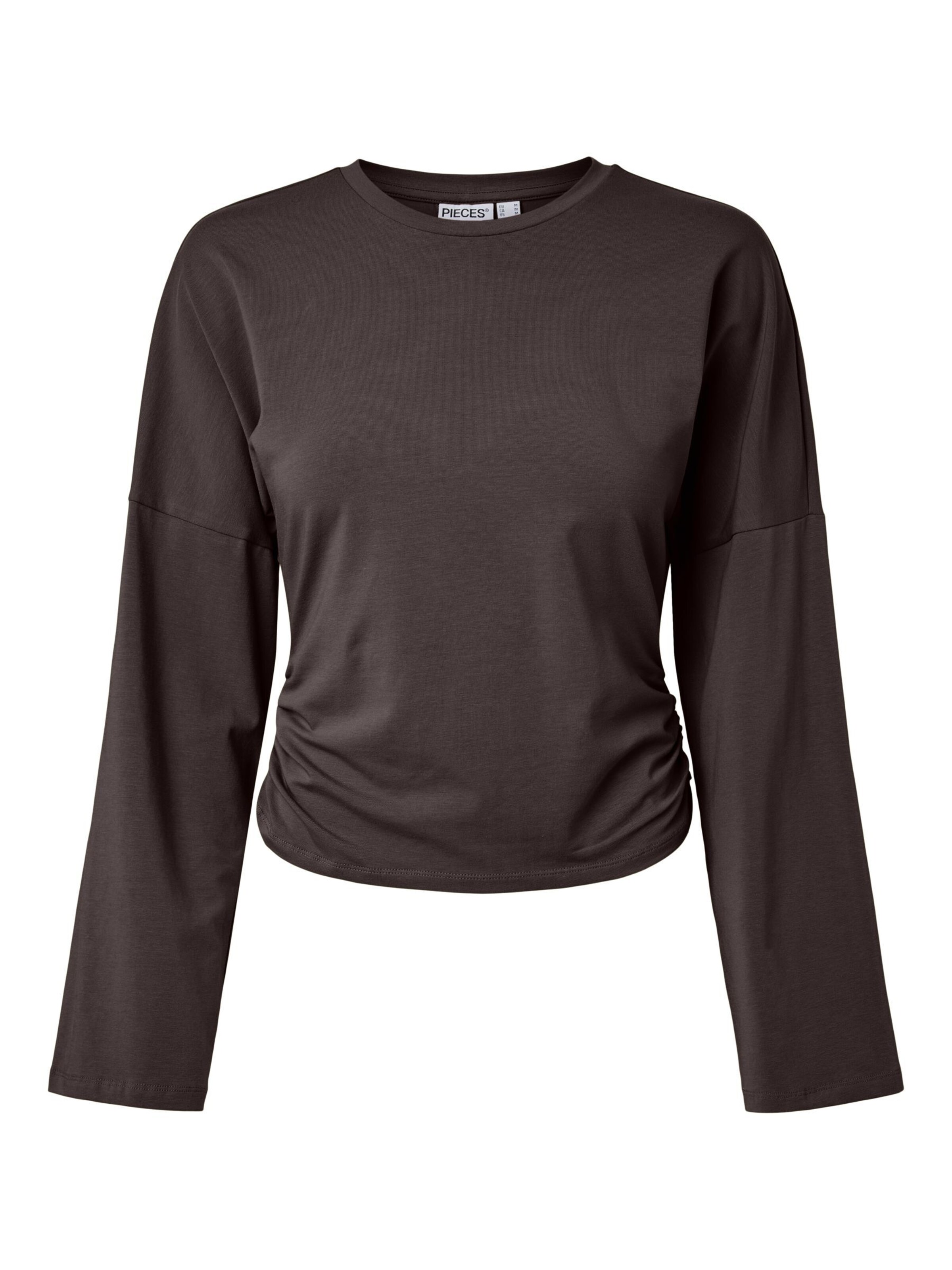 PIECES Shirt 'PCAlli' in Braun: Vorderseite