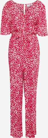 ICHI Jumpsuit 'MARRAKECH' in Pink: predná strana