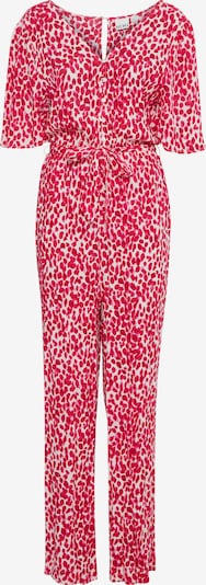 ICHI Jumpsuit 'MARRAKECH' in de kleur Pink / Rood / Wit, Productweergave
