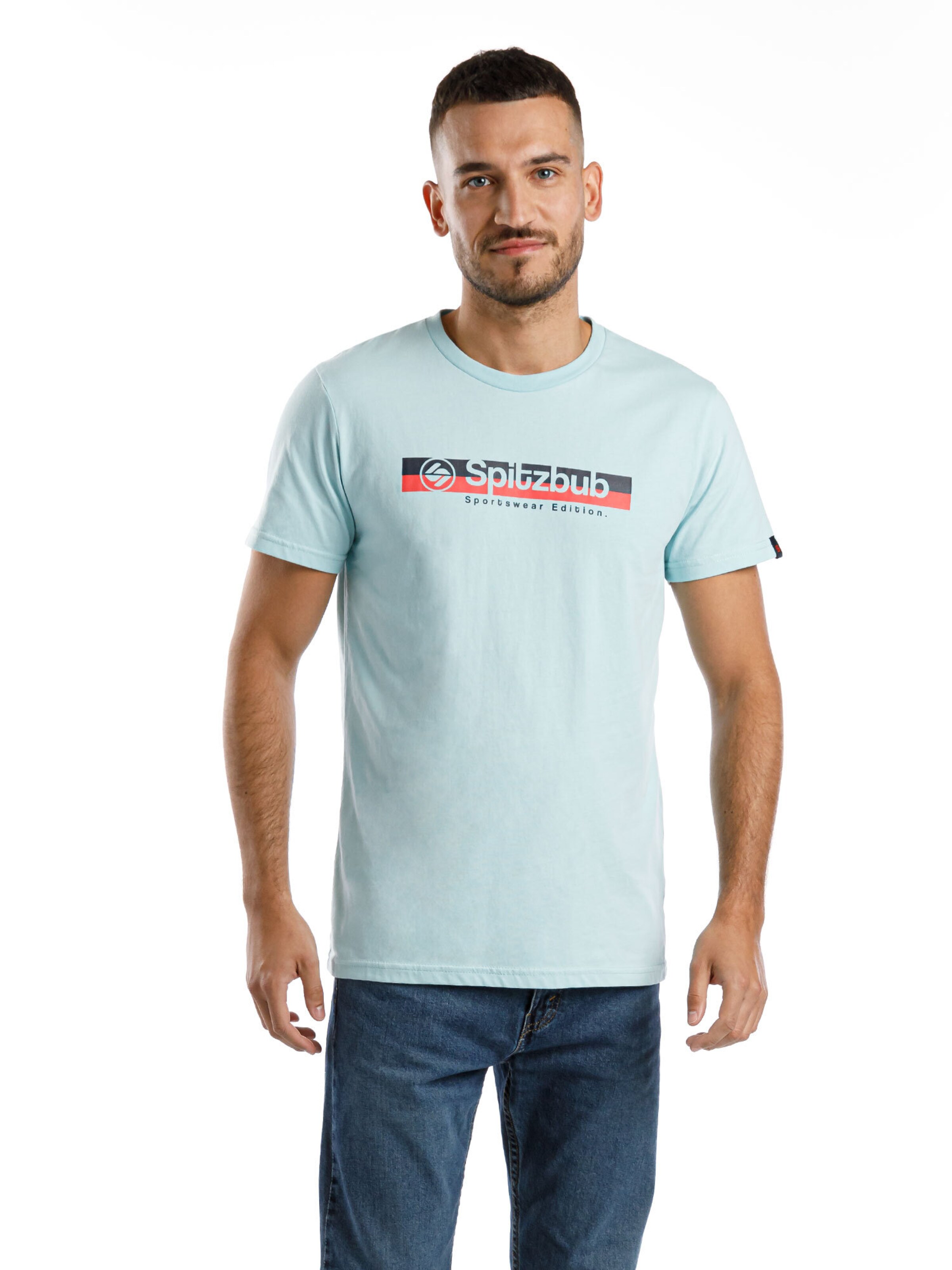 SPITZBUB Shirt in Blau: Vorderseite