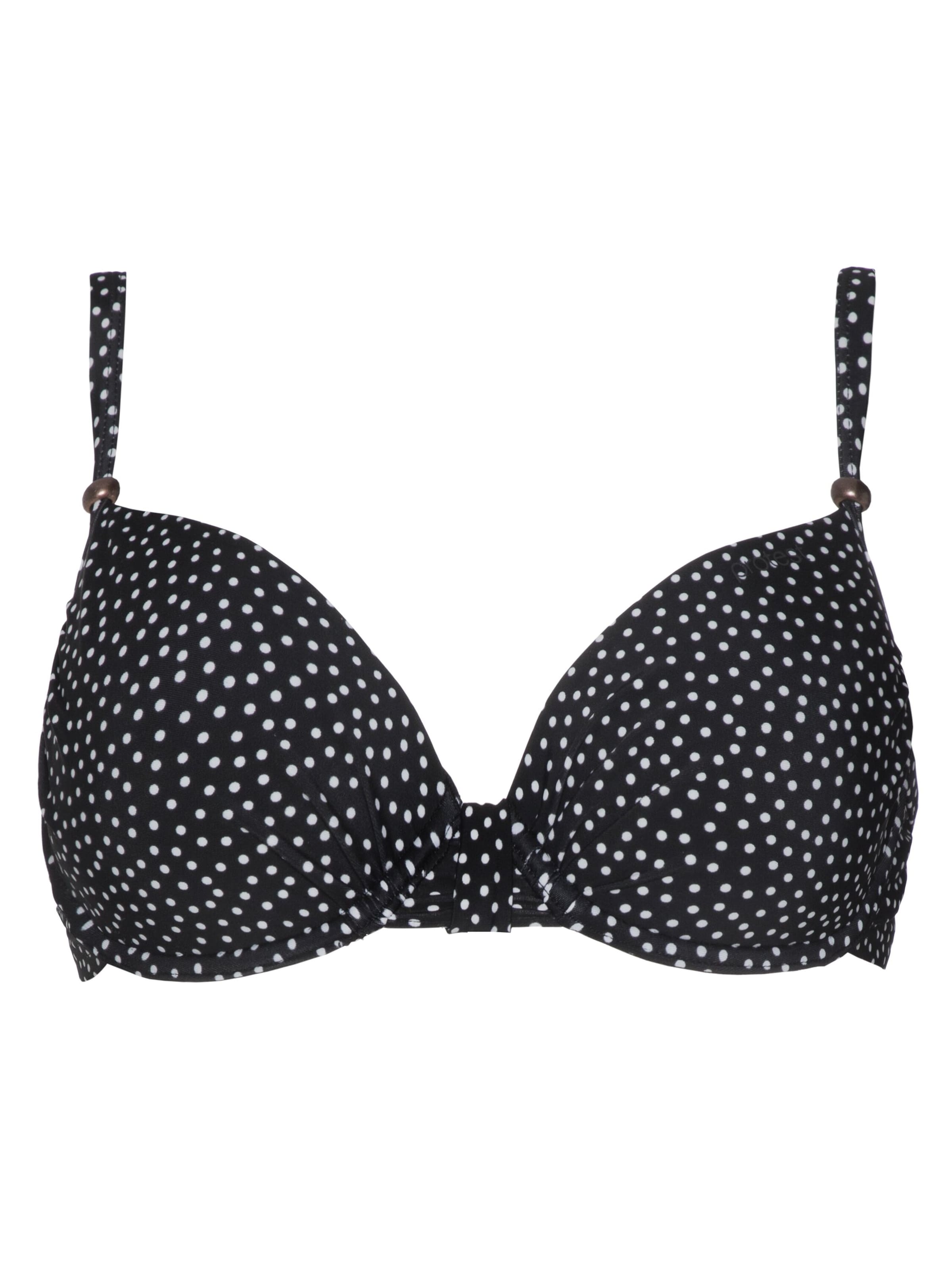 PROTEST Bikinitop 'MIXNANDA' in Schwarz: Vorderseite