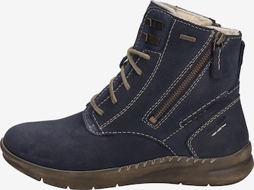 JOSEF SEIBEL Schnürstiefelette 'Conny' in Blau: Vorderseite