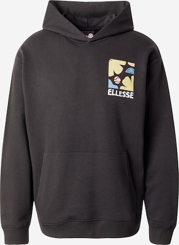 ELLESSE Sweatshirt 'Tepsoni' in Zwart: voorkant