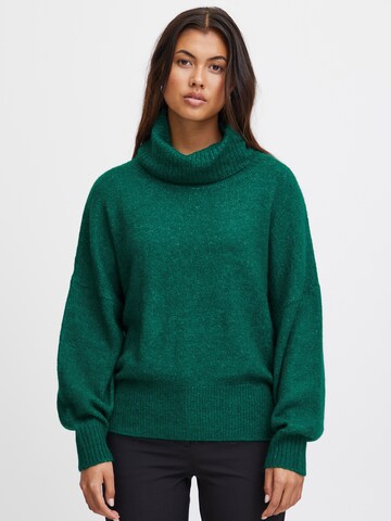 Pull-over 'KAMARA' ICHI en vert : devant