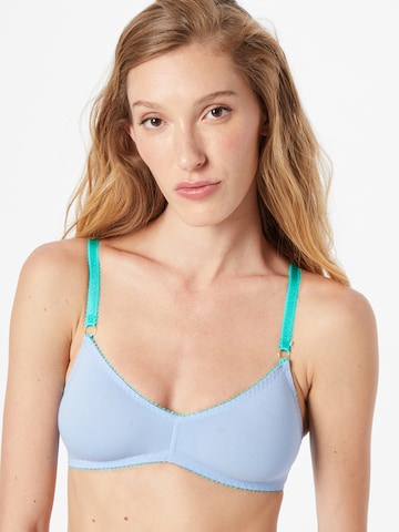 Dora Larsen Triangle Bra 'NOELLE' in Blue: front