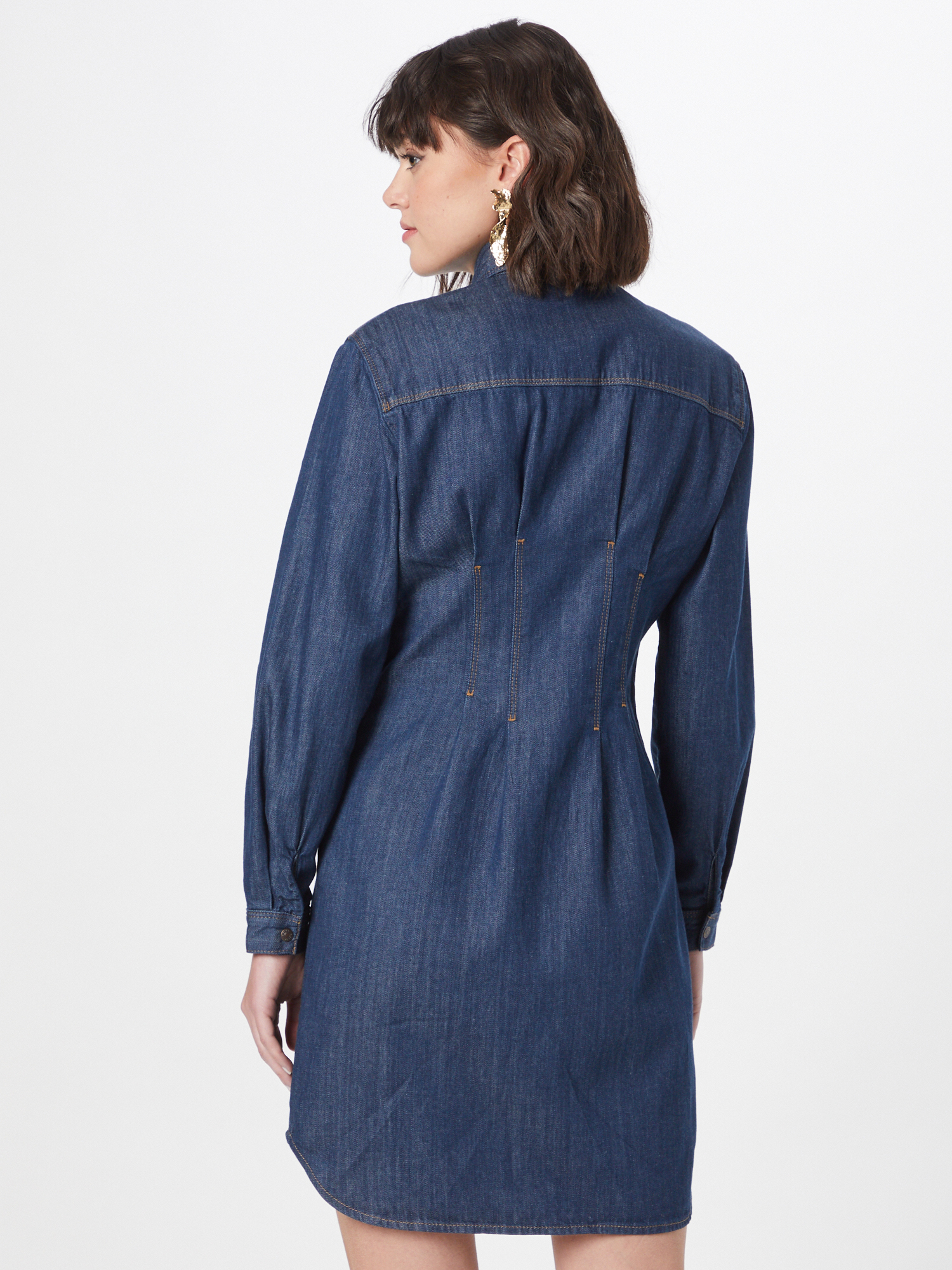 Donna Abbigliamento Sisley Abito camicia in Blu 