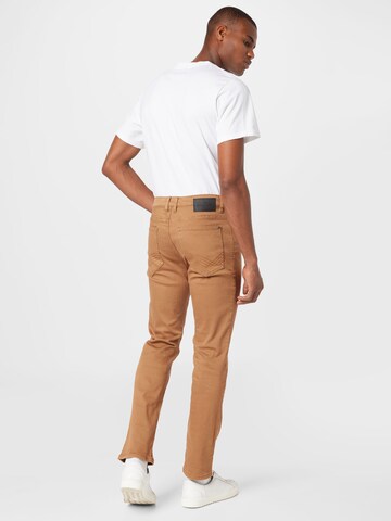 TOM TAILOR Slimfit Jeans 'Josh' i brun