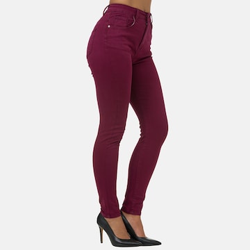 Skinny Jeans di Elara in rosso