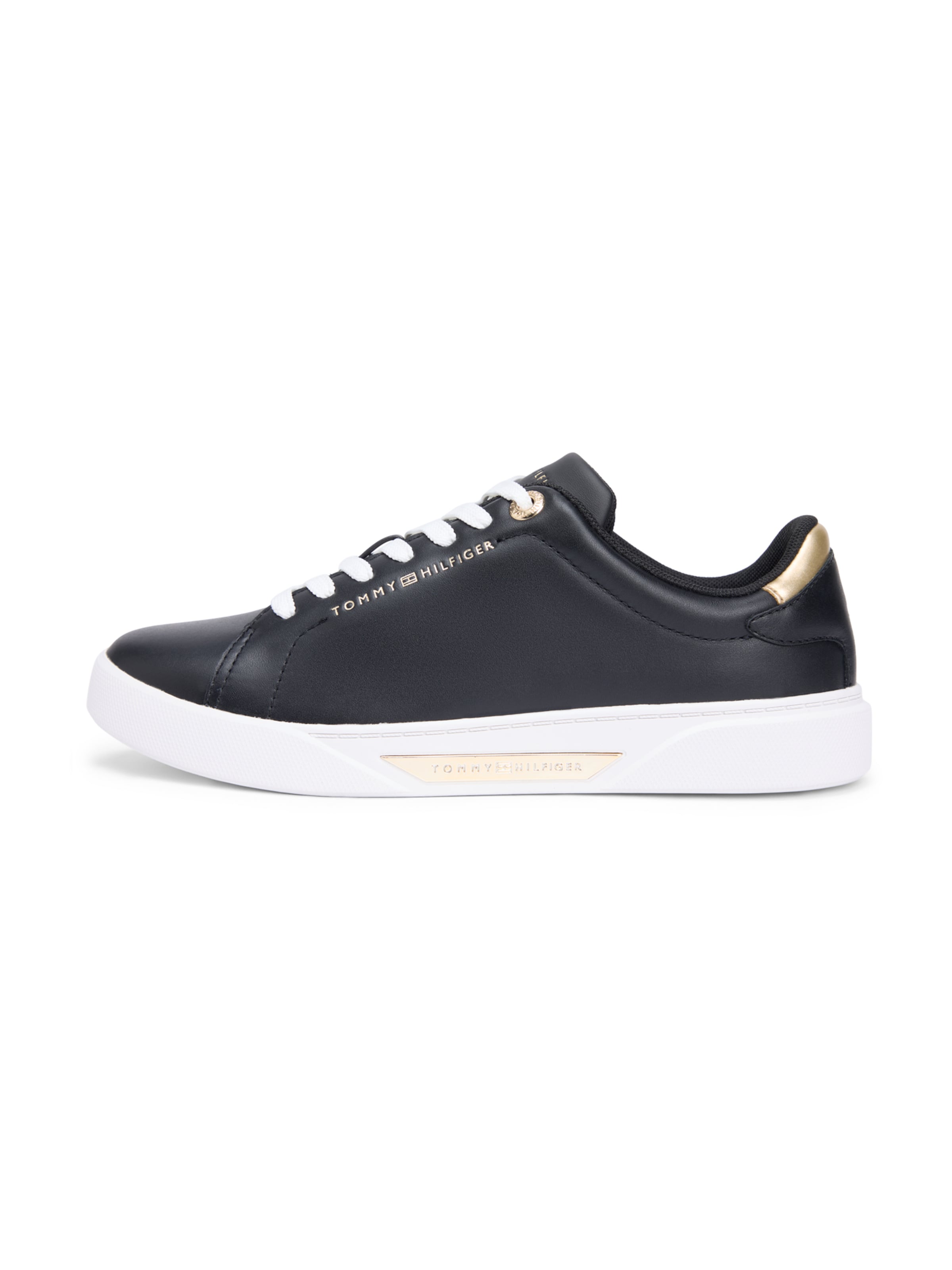 Sneaker low 'ESSENTIAL' de la TOMMY HILFIGER pe negru: față