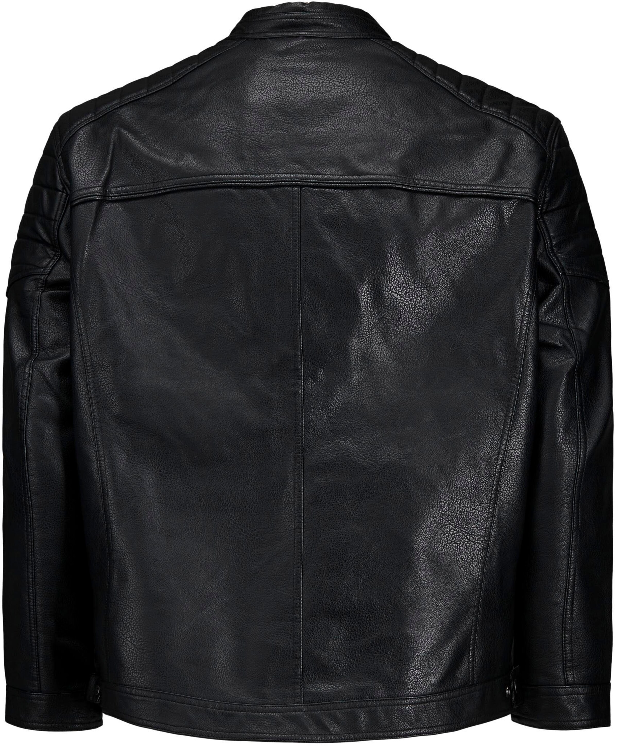 Jack & Jones Plus Jacke 'Rocky' in Schwarz