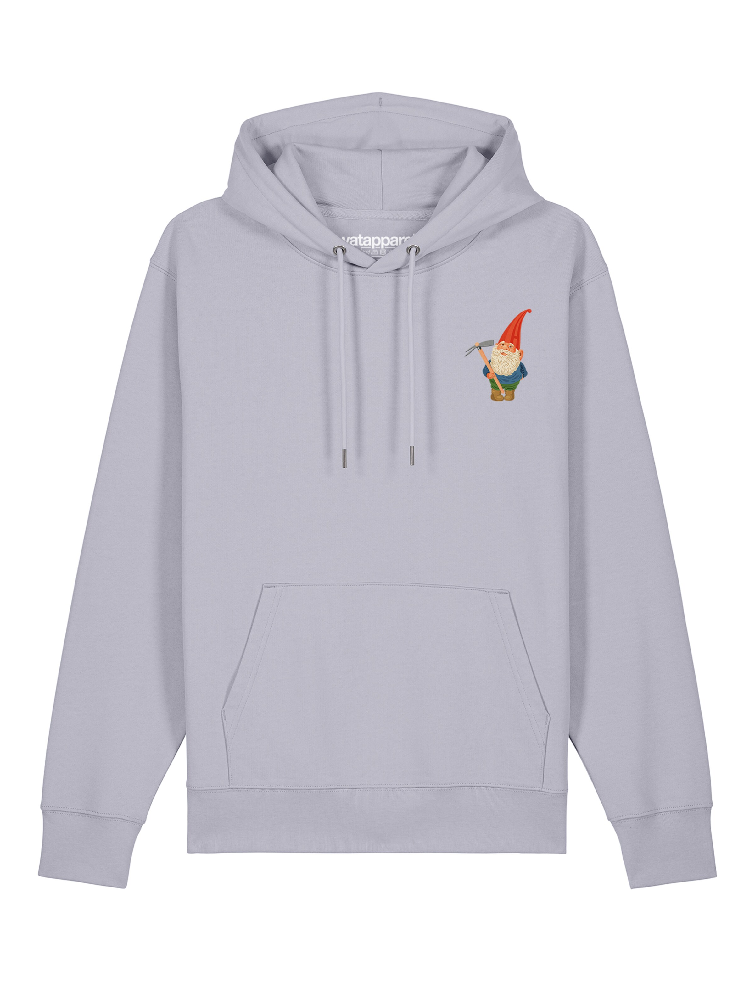 Watapparel Sweatshirt 'Gartenzwerg' in Lila: Vorderseite