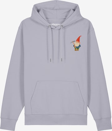 Watapparel Sweatshirt 'Gartenzwerg' in Purple: front