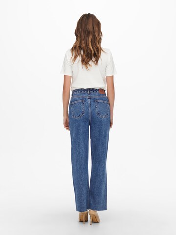 ONLY Wide Leg Jeans 'Dad' in Blau